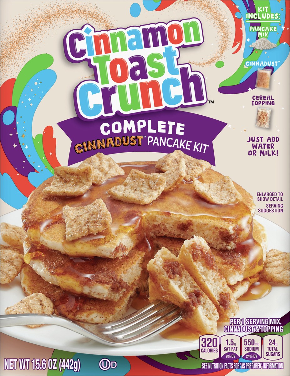 slide 5 of 14, Cinnamon Toast Crunch Betty Crocker Cinnamon Toast Crunch Pancake Kit, Baking Mix, 15.6 oz., 15.6 oz