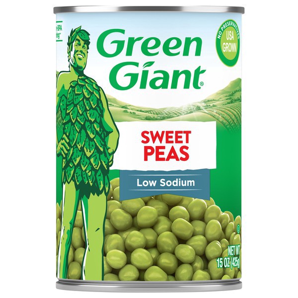 slide 1 of 1, Green Giant Peas Mdm Swt Ls, 15 oz