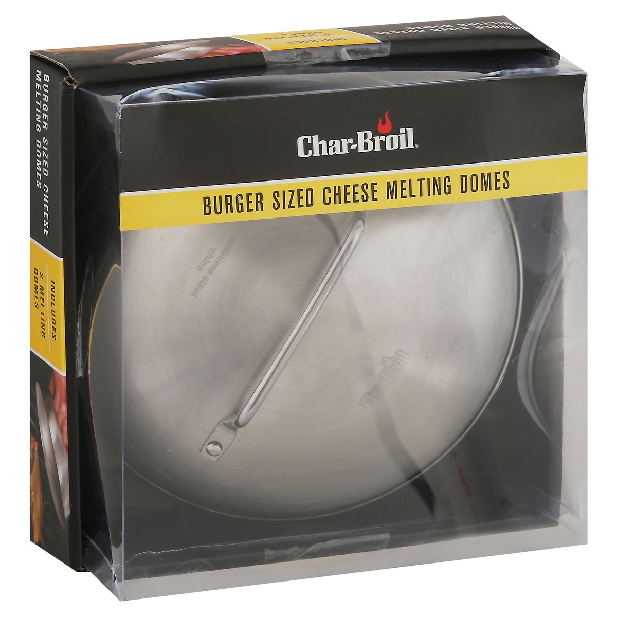 slide 2 of 12, Char-Broil Burger Sized Cheese Melting Domes 2-Pack, 2 ct