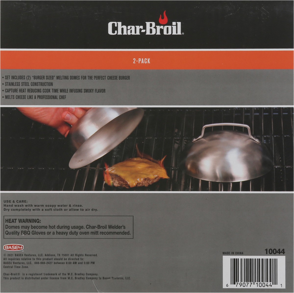 slide 5 of 12, Char-Broil Burger Sized Cheese Melting Domes 2-Pack, 2 ct
