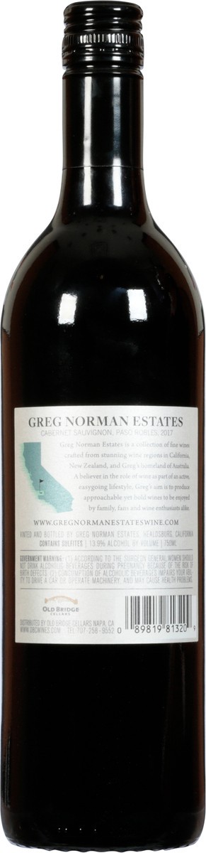 slide 10 of 12, Greg Norman Paso Robles Vintage Cabernet Sauvignon 750 ml, 750 ml