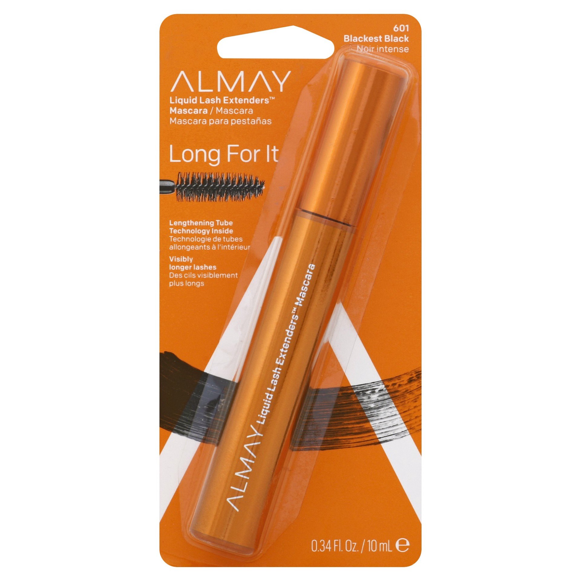 slide 1 of 1, Almay Lash Extenders Mascara 601 Blackest Black, 0.34 fl oz