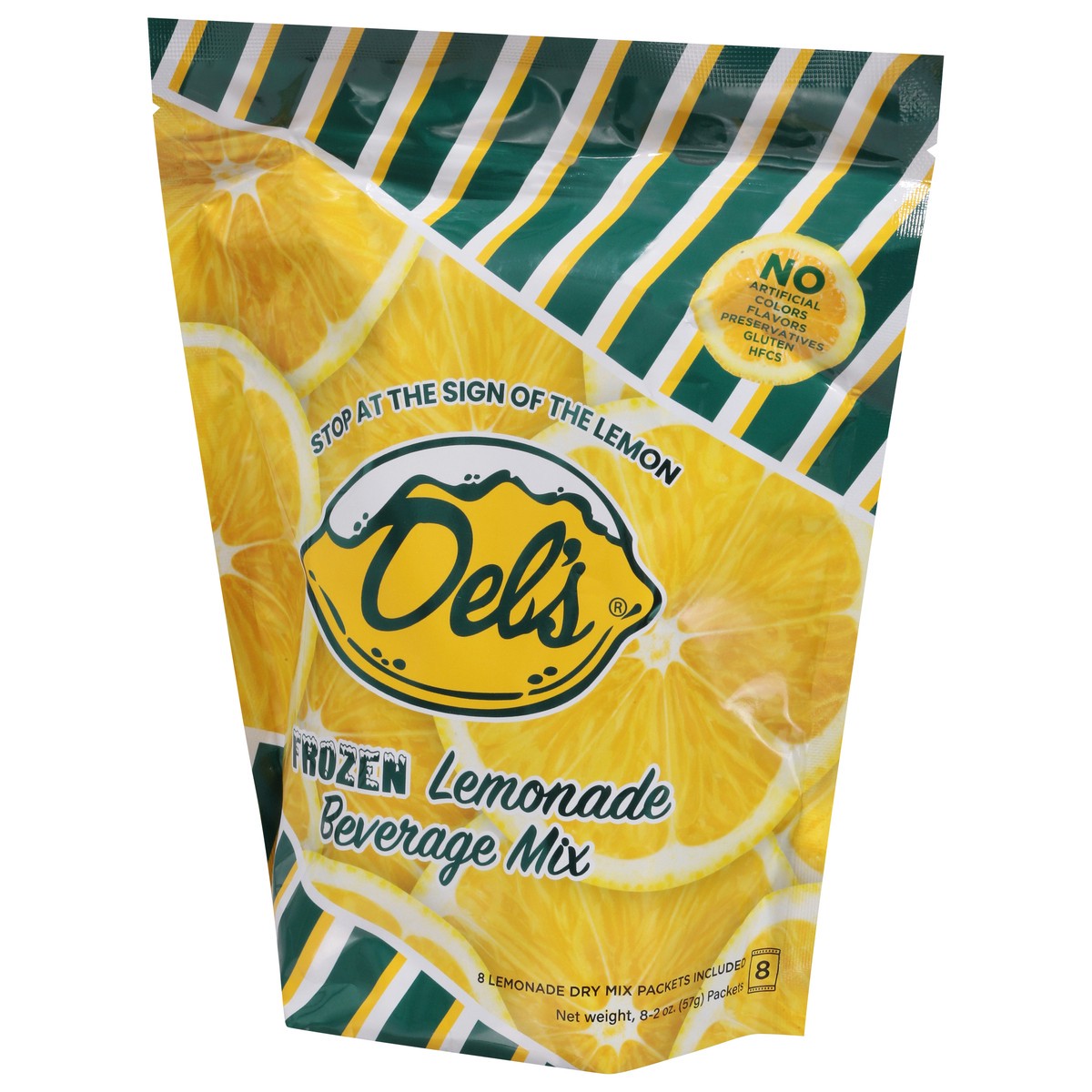 slide 5 of 13, Del's Frozen Lemonade Beverage Mix 8 - 2 oz Packets, 32 oz