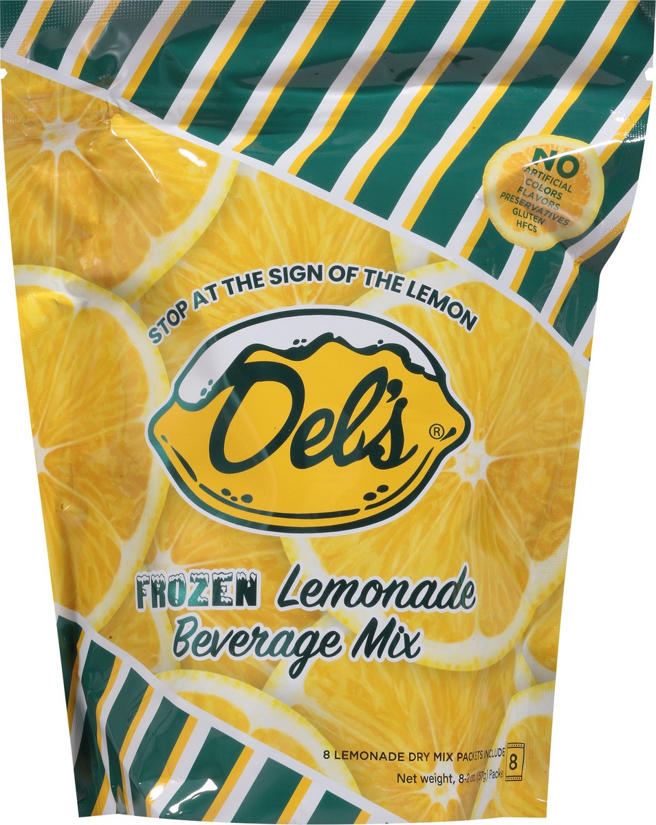 slide 6 of 13, Del's Frozen Lemonade Beverage Mix 8 - 2 oz Packets, 32 oz