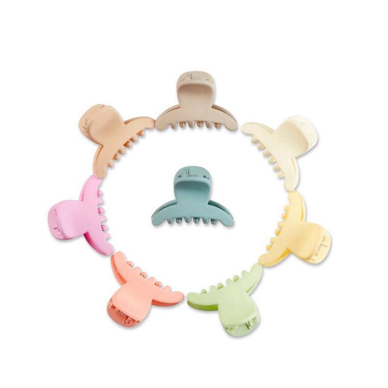 slide 2 of 5, scunci Kids' Mini Hair Claw Clips - 8ct, 8 ct