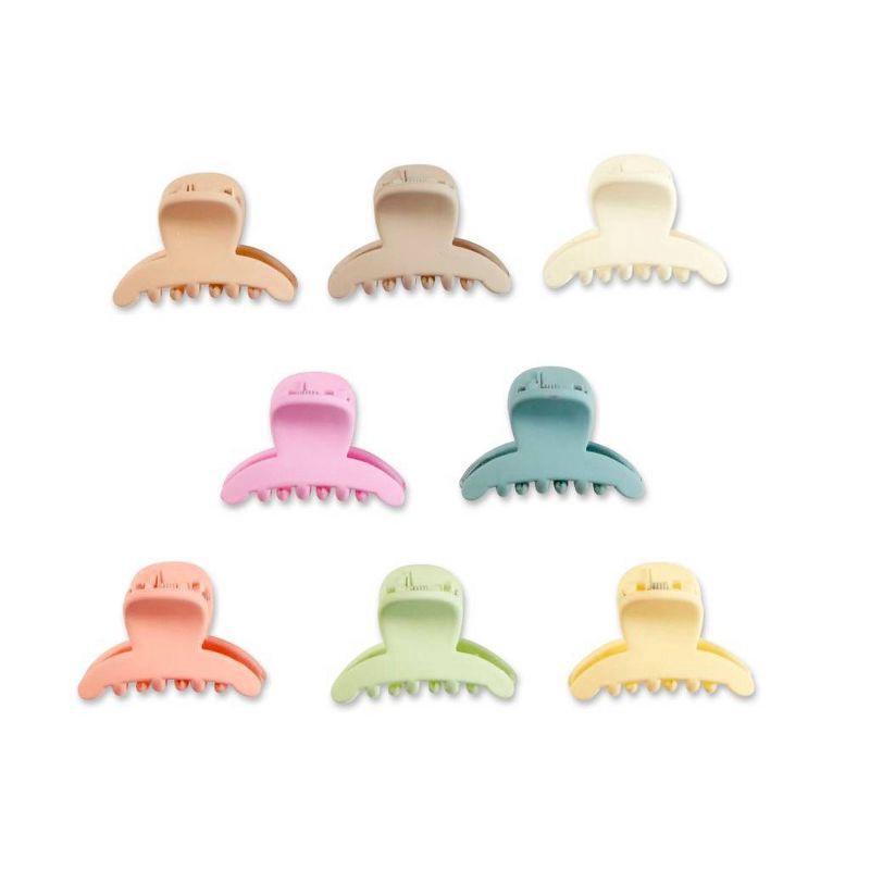 slide 4 of 5, scunci Kids' Mini Hair Claw Clips - 8ct, 8 ct