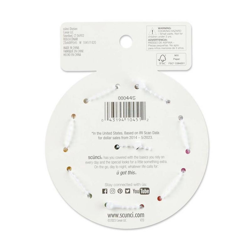 slide 5 of 5, scunci Kids' Mini Hair Claw Clips - 8ct, 8 ct