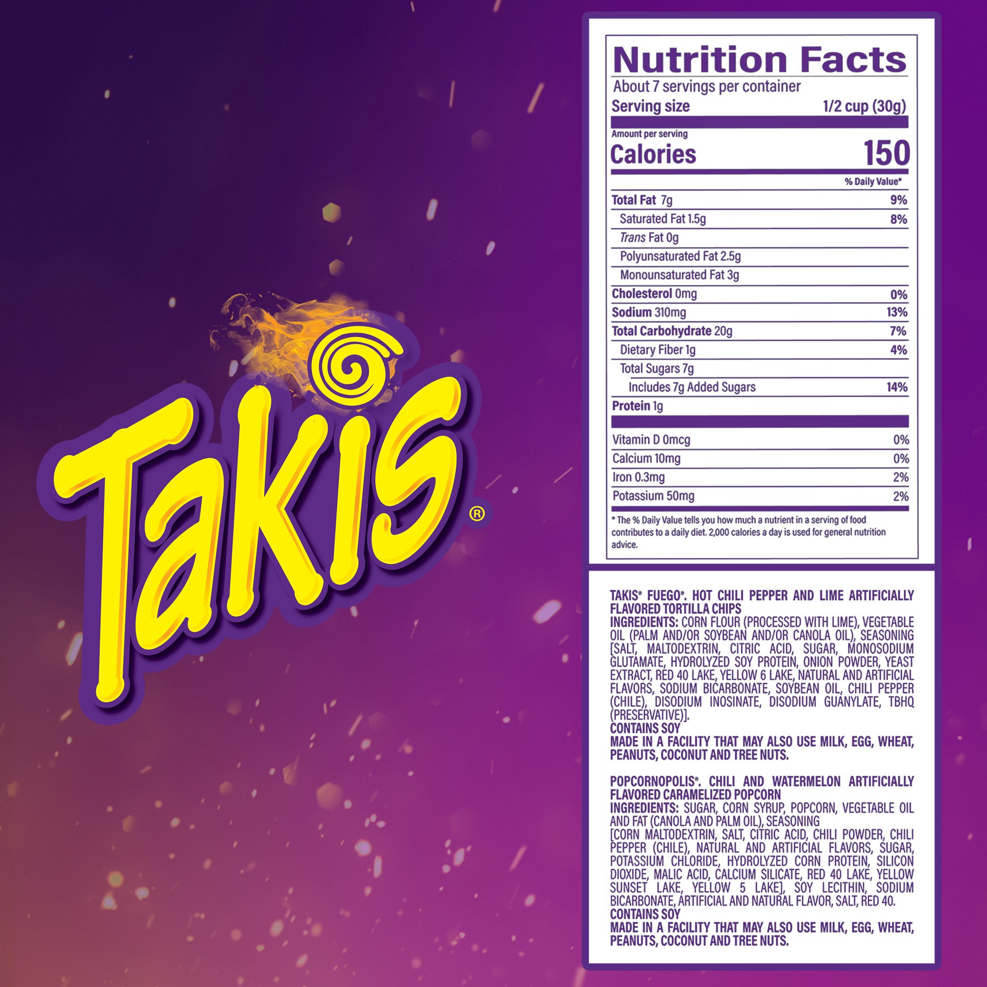 slide 4 of 5, Takis Duos Popcornopolis Extreme Fuego Snack Mix 7 oz, 7 oz