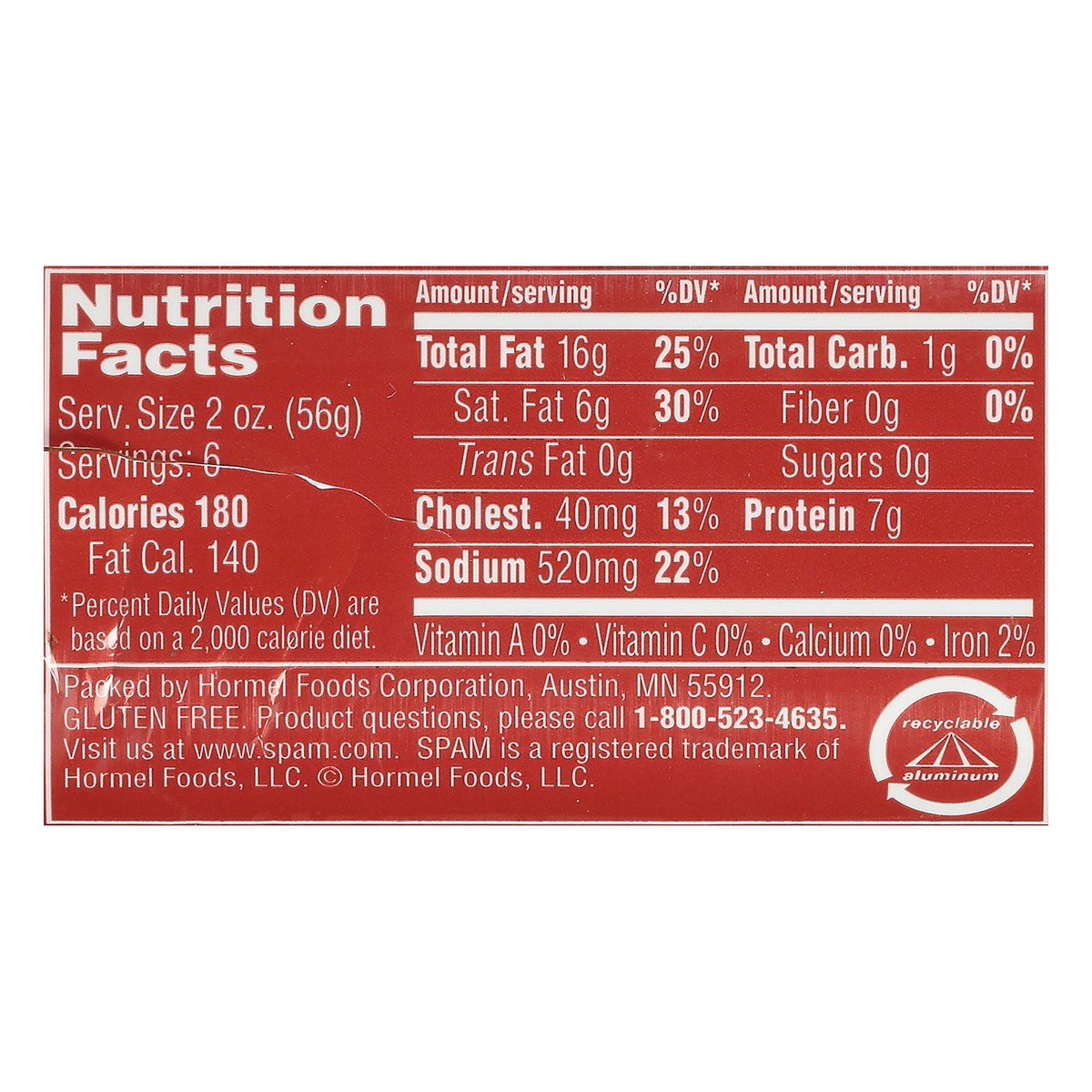 slide 8 of 12, SPAM Bacon Canned Meat 12 oz, 12 oz