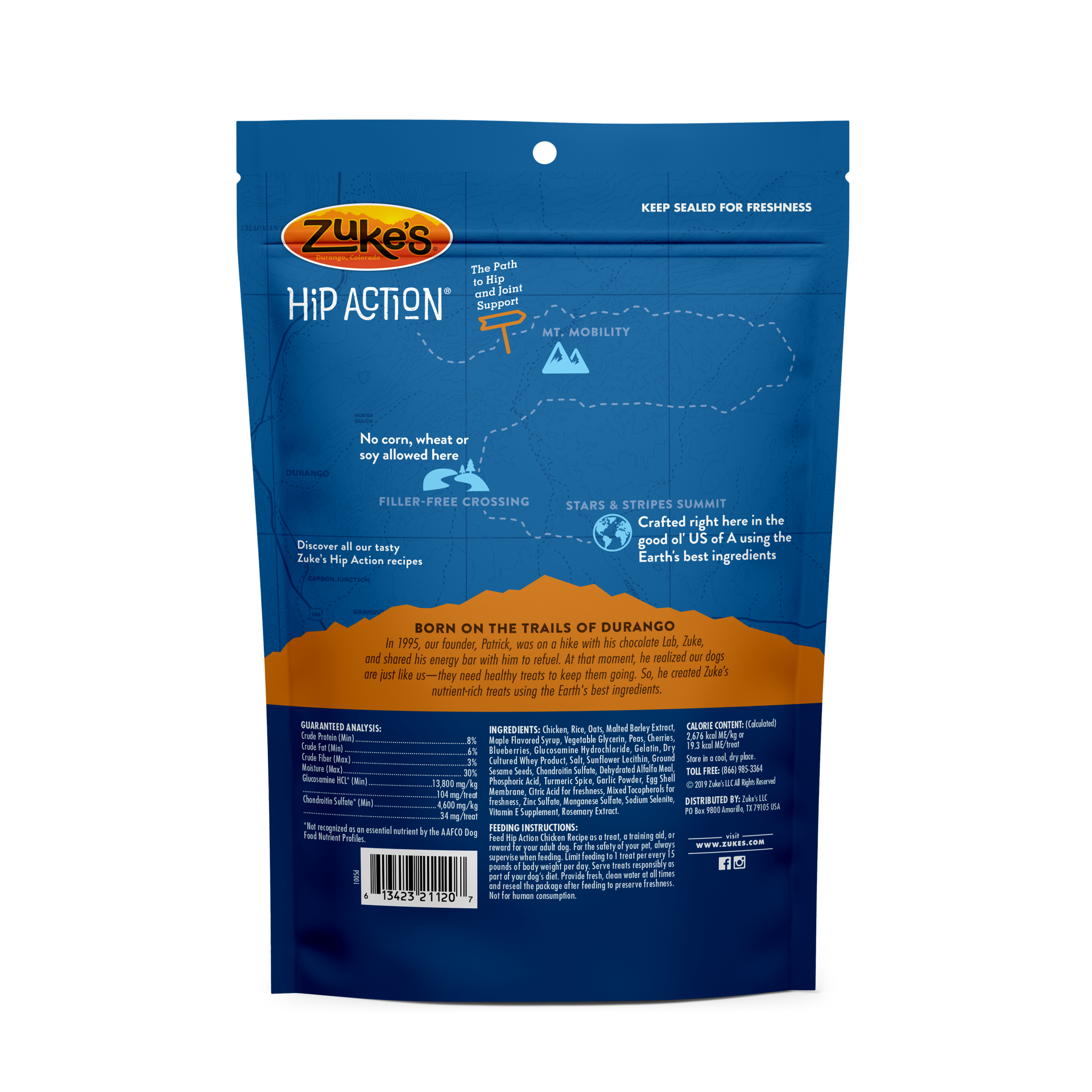 slide 2 of 3, Zuke's ZUKES Zuke''s Hip Action Hip & Joint Dog Treats Chicken Recipe - 16 oz Bag, 16 oz