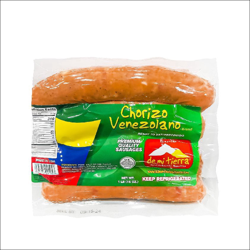 slide 1 of 1, De Mi Tierra Chorizo Venezolano, 16 oz