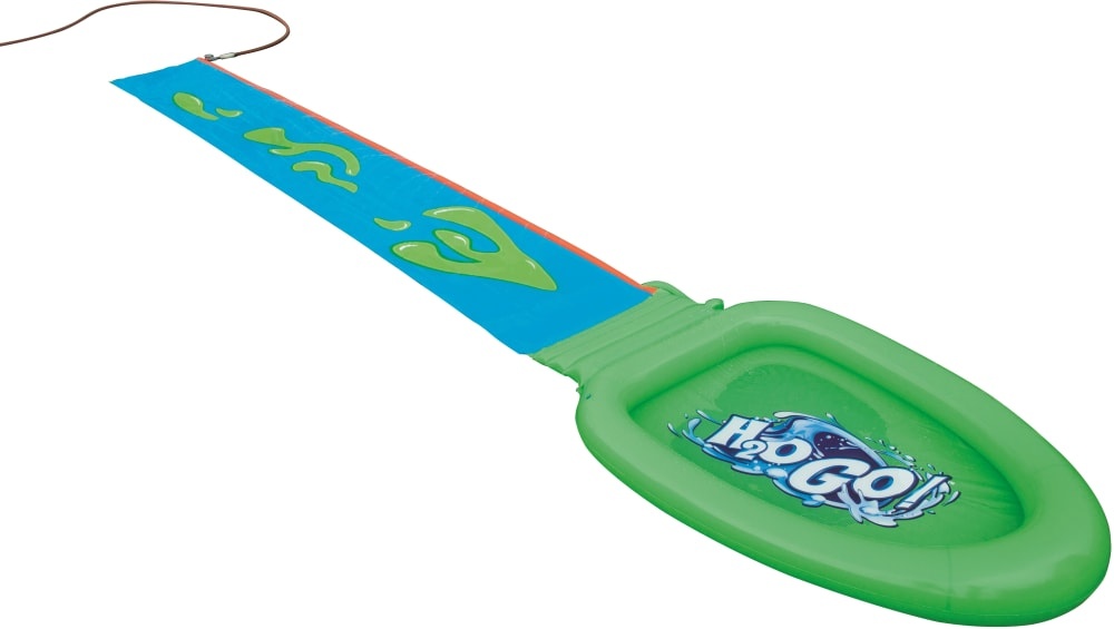 slide 1 of 1, Bestway H2O Go! Slime And Splash Water Slide - Green/Blue, 23 ft