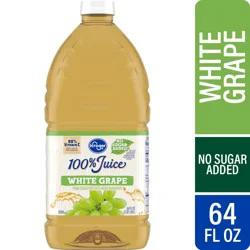Kroger No Sugar Added 100% White Grape Juice - 64 fl oz