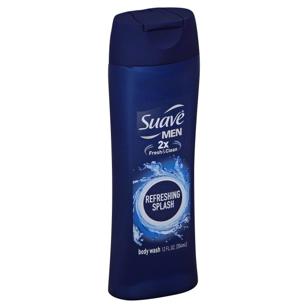 slide 1 of 1, Suave Men Body Wash Refreshing Splash, 12 oz