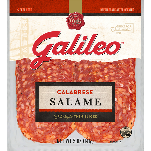 slide 1 of 1, Galileo Calabrese Salame, 5 oz