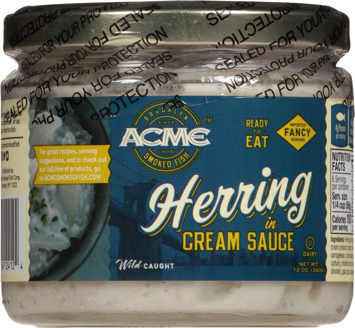 slide 7 of 12, ACME™ herring in cream sauce, 12 oz