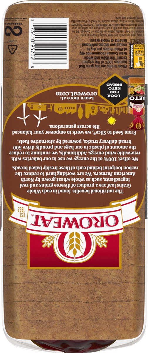 slide 7 of 7, Oroweat Small Slice Whole Wheat Bread, 18 oz, 18 oz