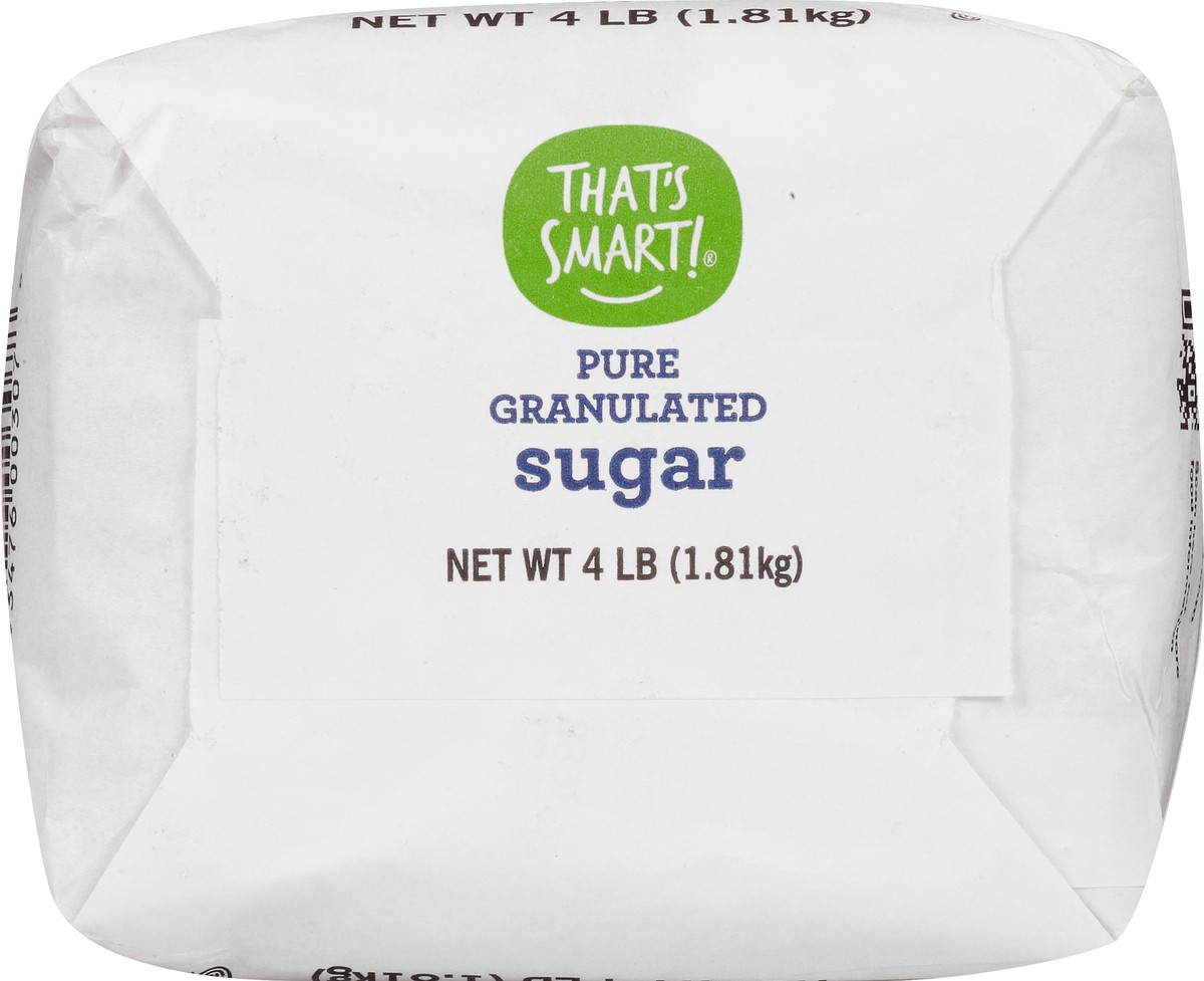 slide 11 of 13, That's Smart! Pure Granulated Sugar 4 lb, 4 lb