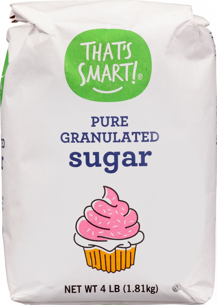 slide 6 of 13, That's Smart! Pure Granulated Sugar 4 lb, 4 lb