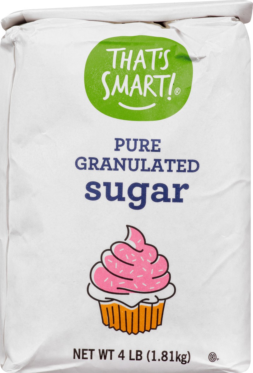 slide 2 of 13, That's Smart! Pure Granulated Sugar 4 lb, 4 lb