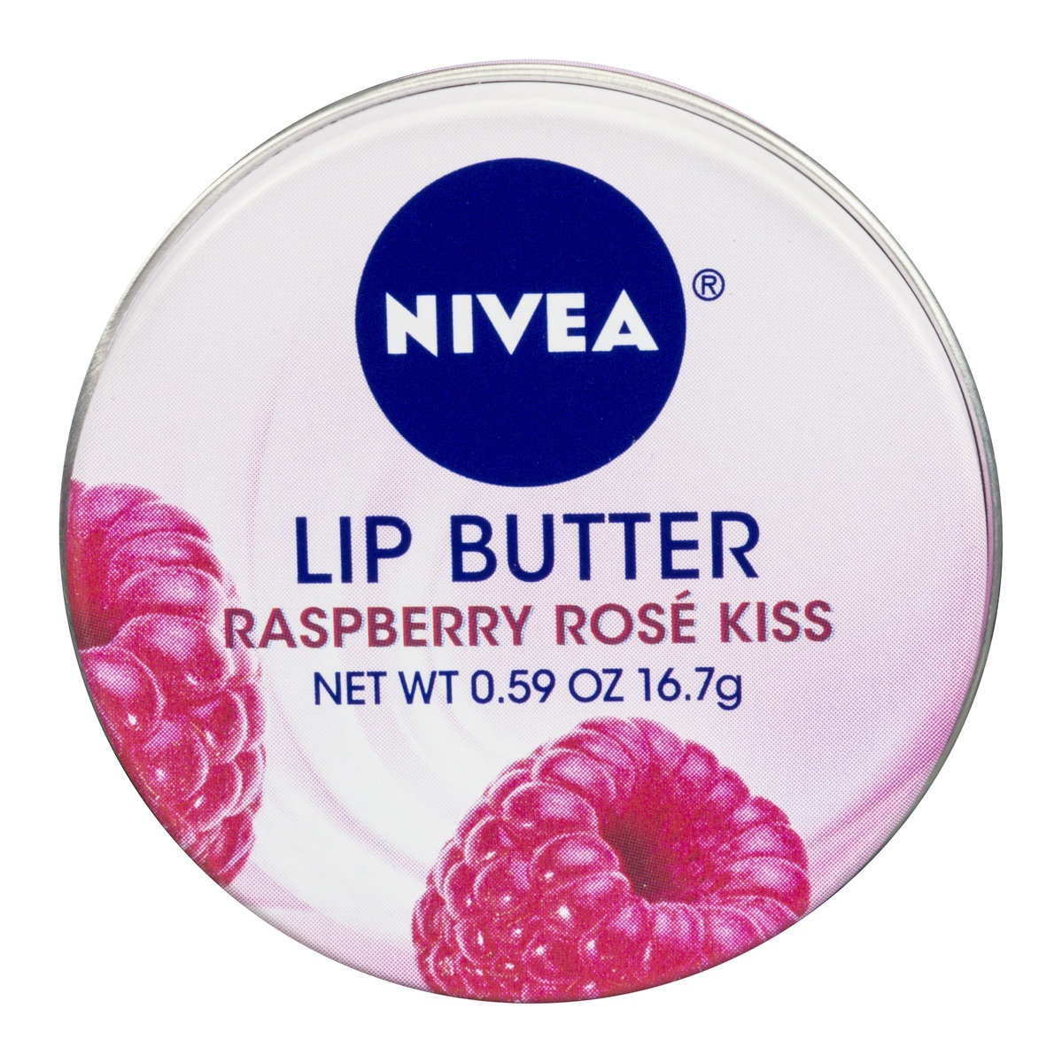 slide 1 of 1, Nivea Lip Butter Loose Tin Raspberry Rose Kiss, 1 oz