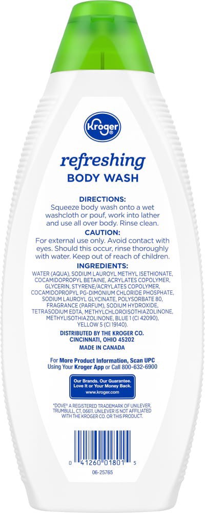 slide 2 of 2, Kroger Refreshing Cucumber & Green Tea Body Wash, 22 fl oz