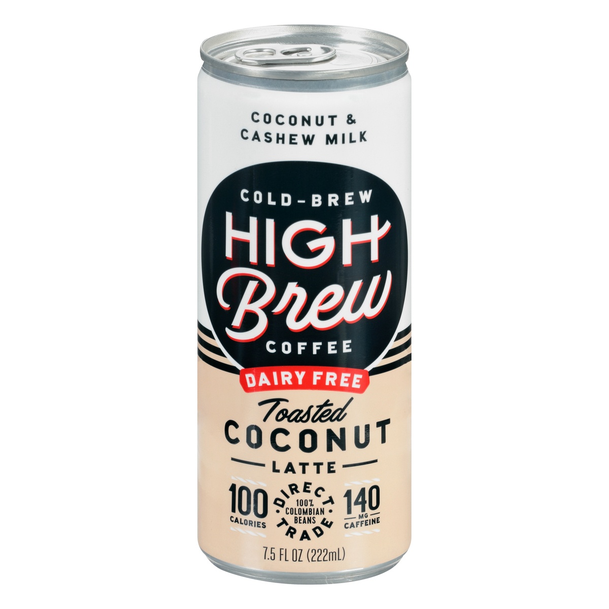 slide 1 of 1, High Brew Coffee  Drink Dairy Free Toasted Coconut Latte Cold-, 8 oz