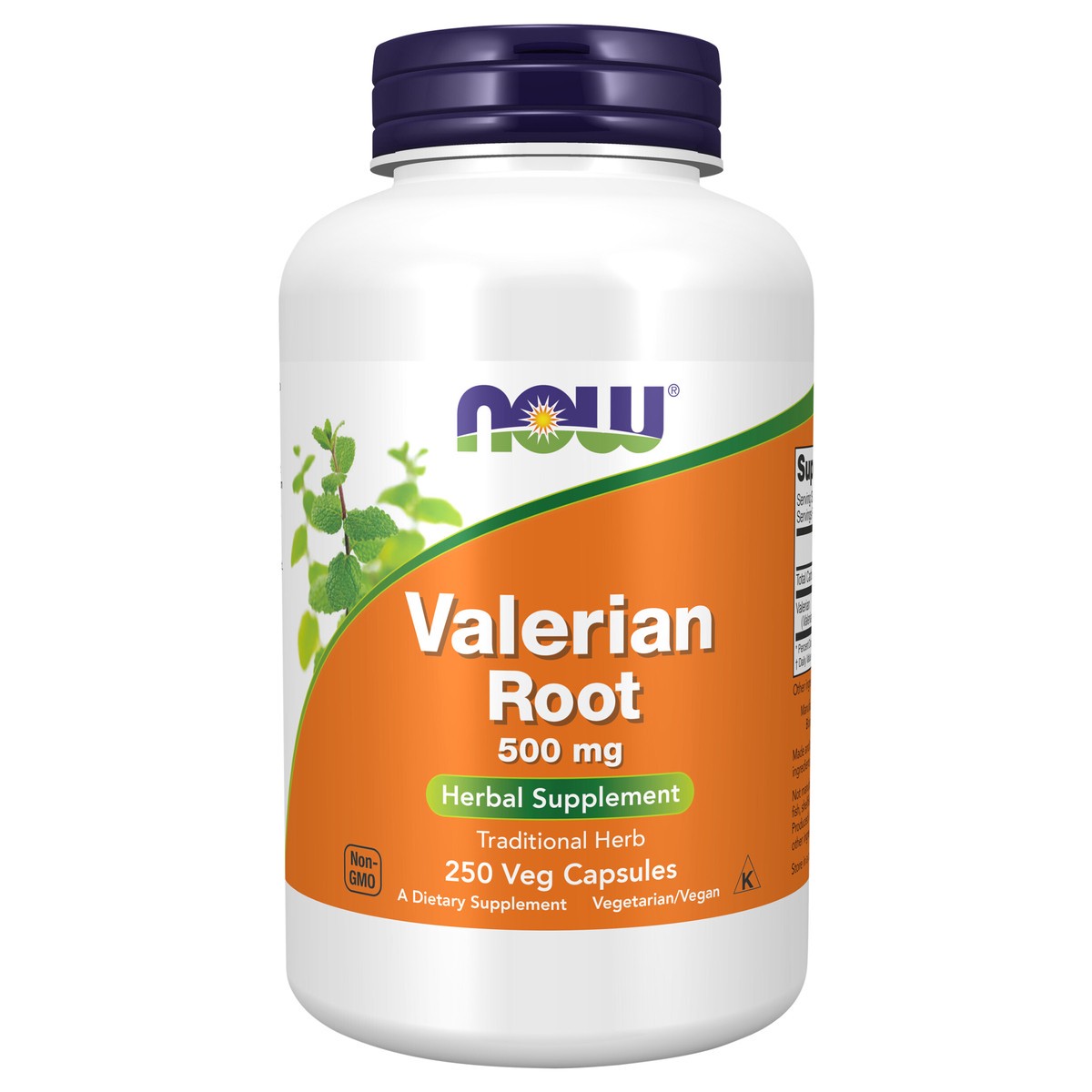 slide 1 of 4, NOW Supplements, Valerian Root (Valeriana officinalis) 500 mg, Herbal Supplement, 250 Veg Capsules, 250 ct