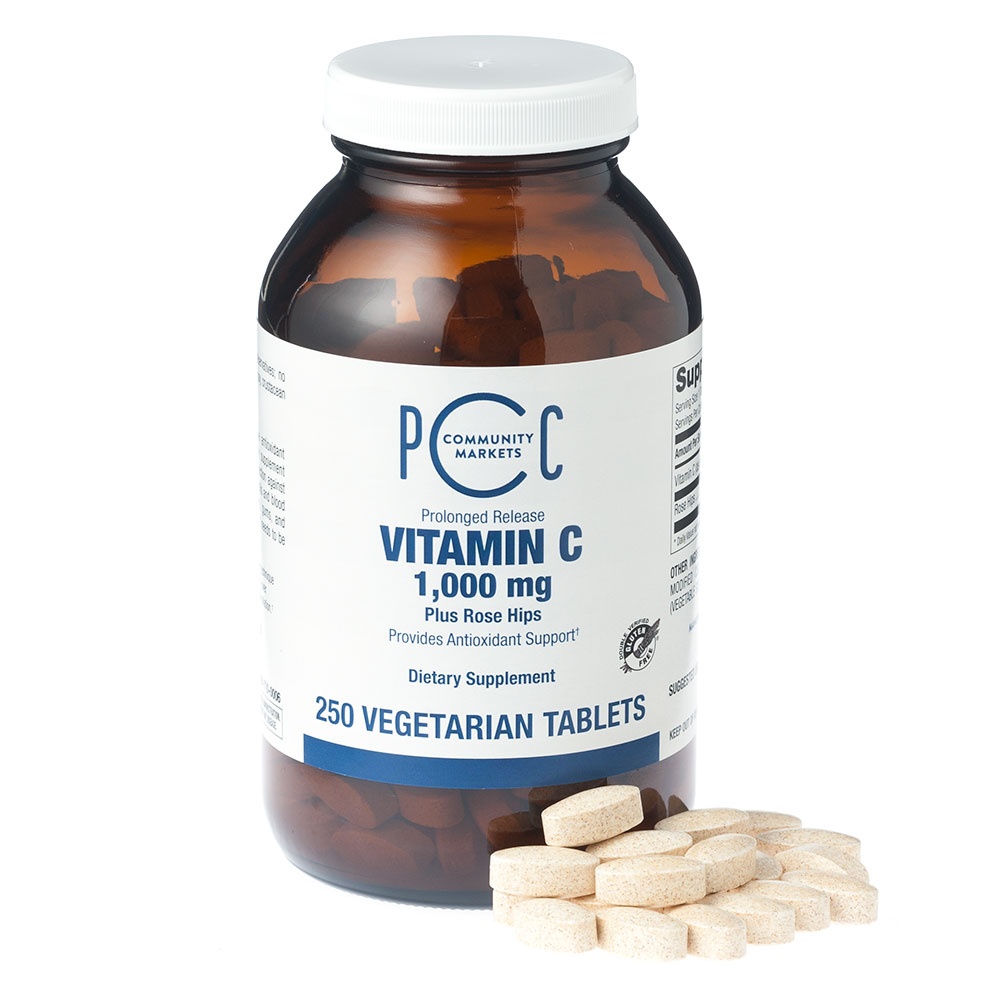 slide 1 of 1, PCC Vitamin C W/Rosehips Prolonged Release (Tablets), 250 ct