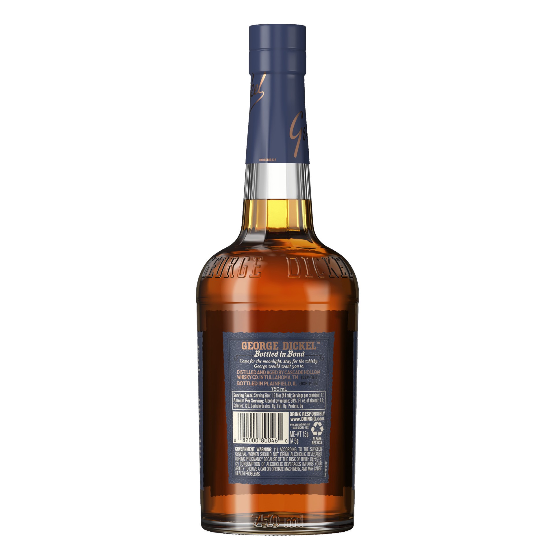 slide 2 of 4, George Dickel Bottled in Bond Aged 13 Years Tennessee Whisky - Distilling Season Fall 2008, 750 mL, 750 ml
