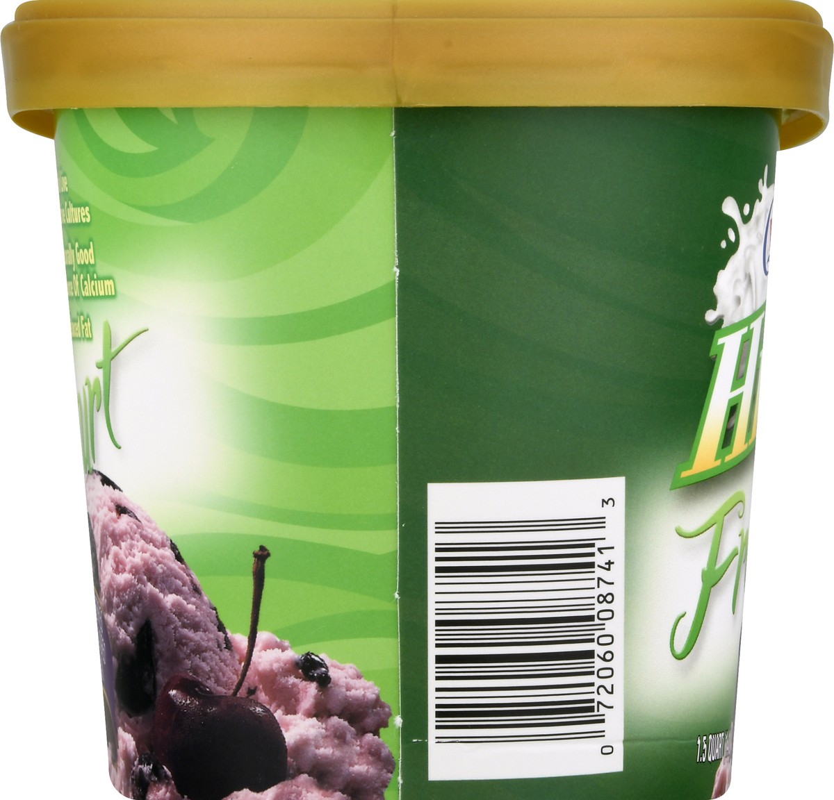 slide 3 of 9, Hiland Dairy Black Cherry Frozen Yogurt 1.5 qt, 1.5 qt