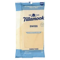 Tillamook Swiss Farm Style Thick Slices Cheese 16 oz