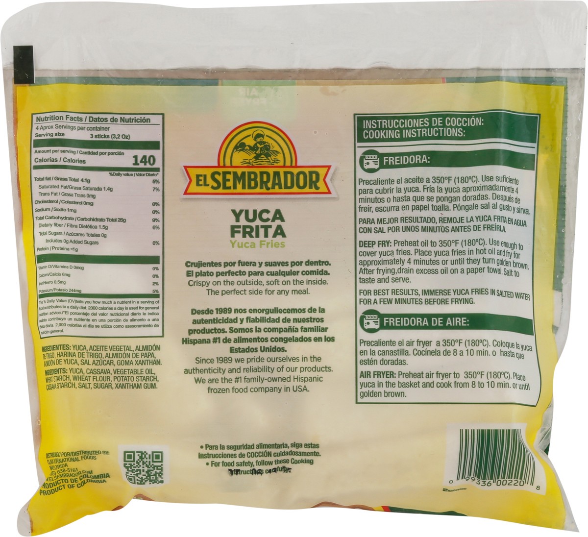 slide 2 of 9, El Sembrador Yuca Fries, 14 oz