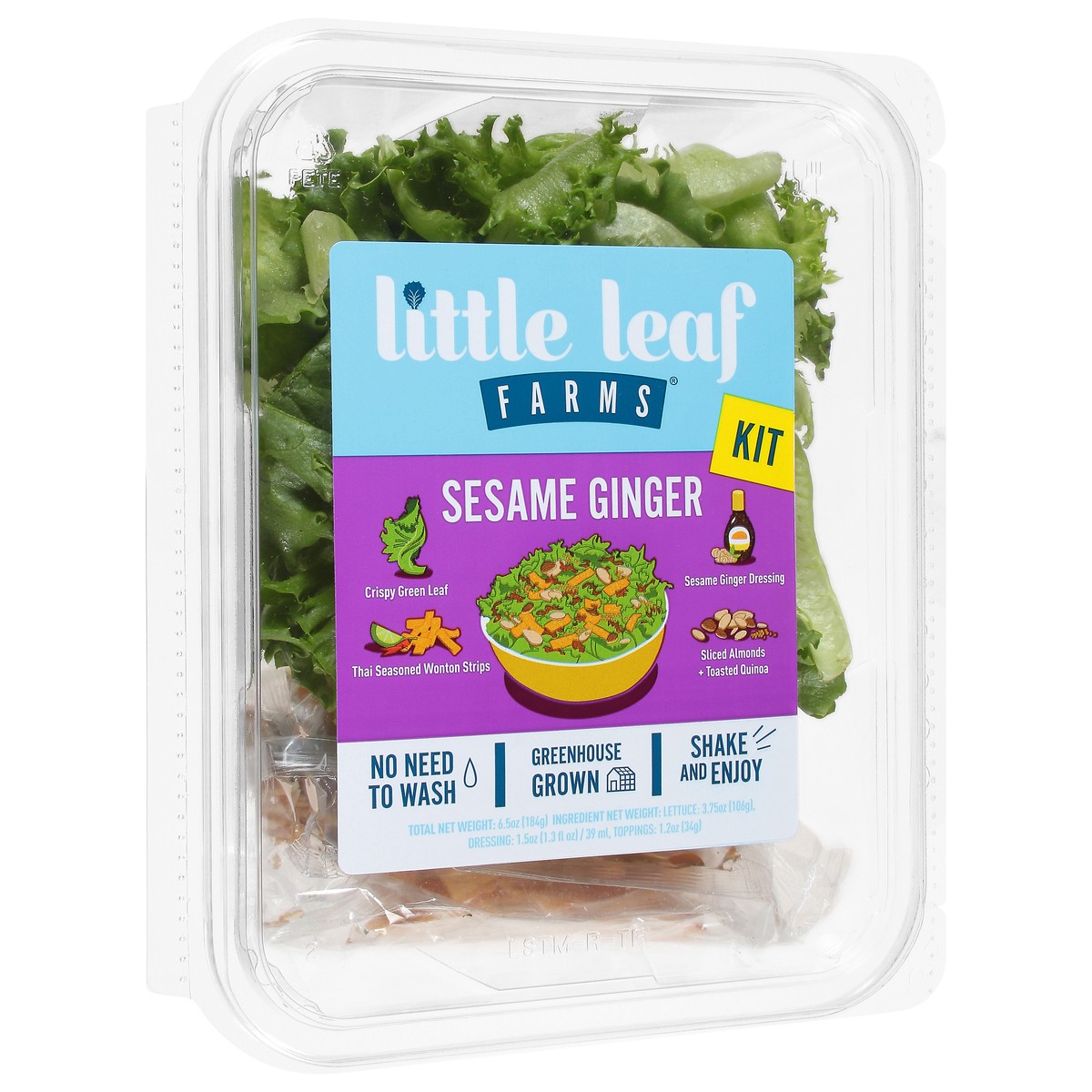 slide 12 of 12, Little Leaf Farms - Sesame Ginger Salad Kit, 6.5 oz