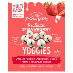 Nature's Garden probiotic strawberry yoggies