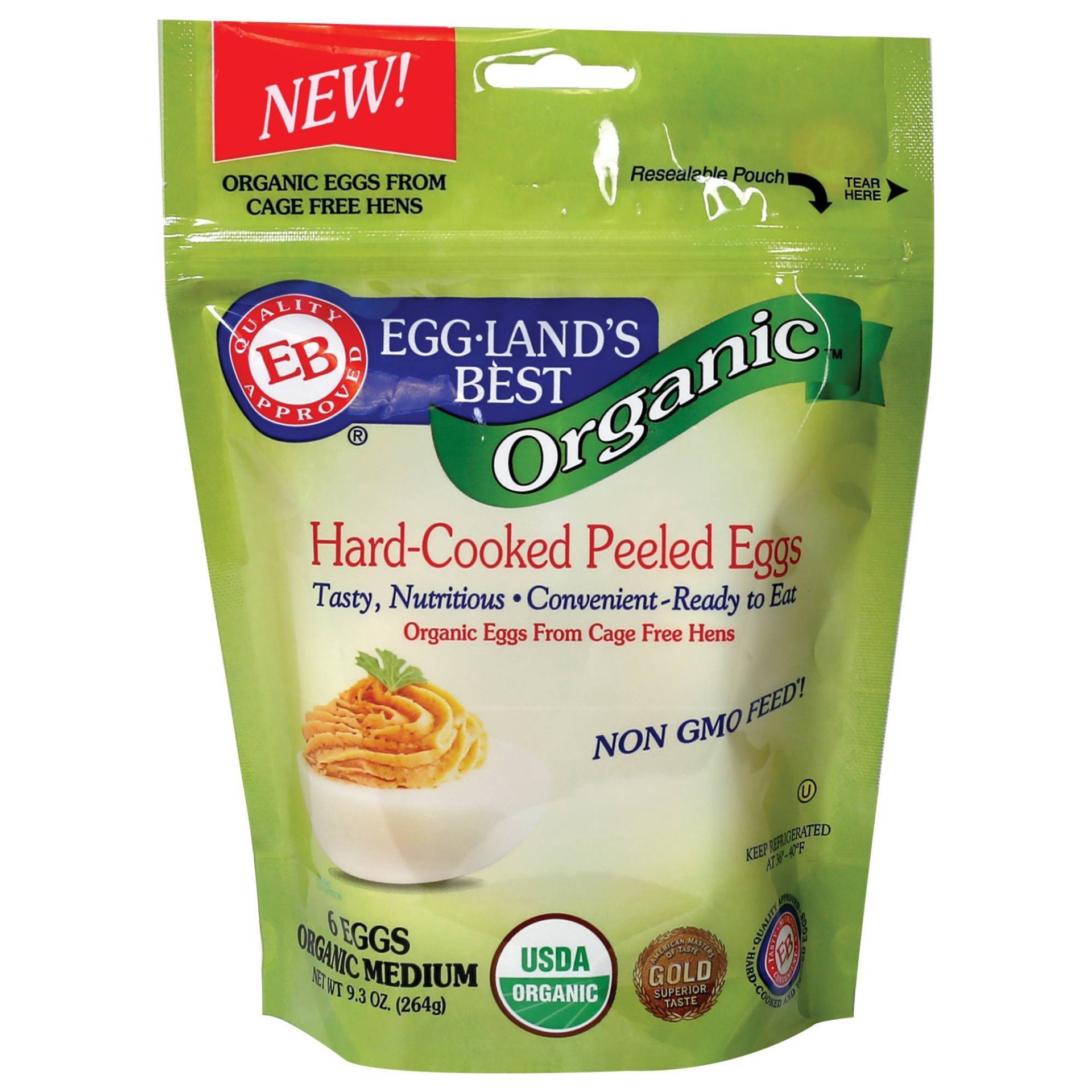 slide 1 of 4, Eggland's Best Organic Hardcooked Eggs, 6 ct