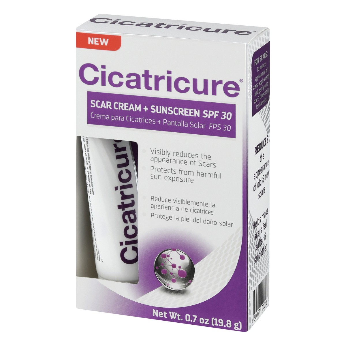 slide 5 of 12, Cicatricure SPF 30 Scar Cream + Sunscreen 0.7 oz, 0.7 oz