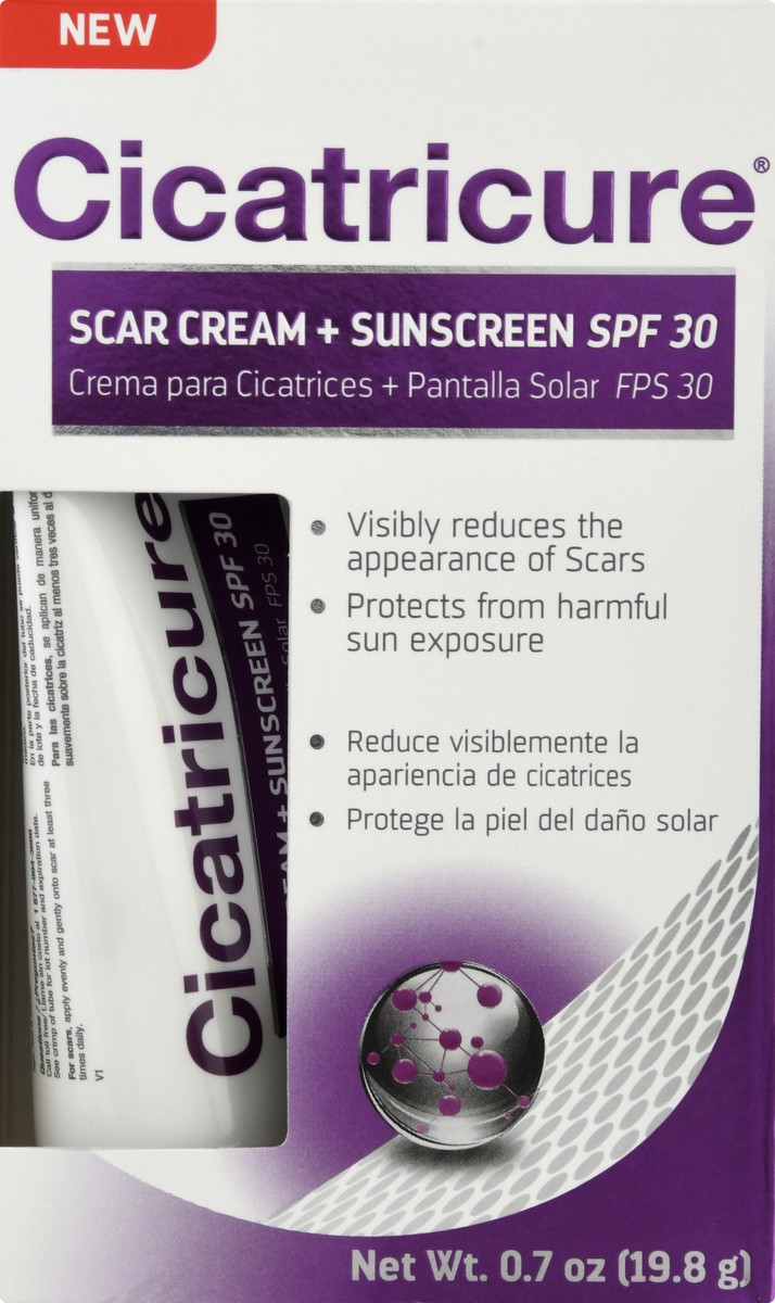 slide 3 of 12, Cicatricure SPF 30 Scar Cream + Sunscreen 0.7 oz, 0.7 oz