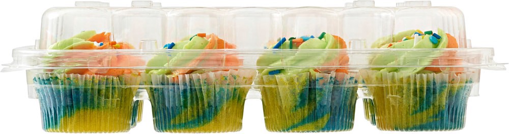 slide 4 of 4, Bakery Fresh Multicolored Mini Cupcakes, 12 ct; 10 oz