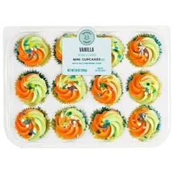 Bakery Fresh Multicolored Mini Cupcakes