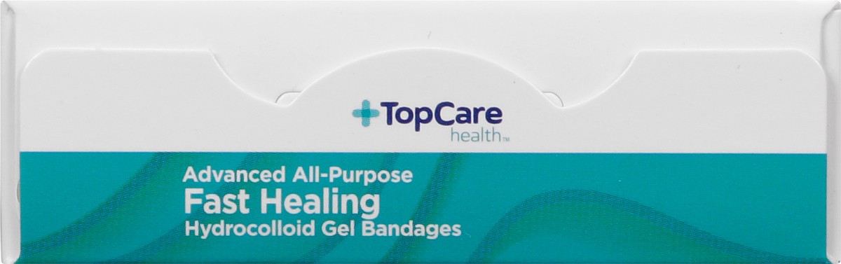 slide 3 of 8, TopCare Health Fast Healing Hydrocolloid Gel Bandages 10 ea, 10 ct