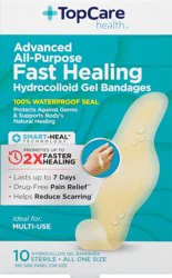 TopCare Health Fast Healing Hydrocolloid Gel Bandages 10 ea