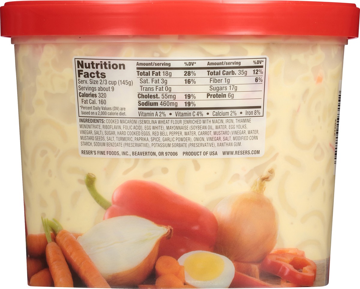 slide 6 of 7, Reser's Amish Macaroni Salad, 48 oz