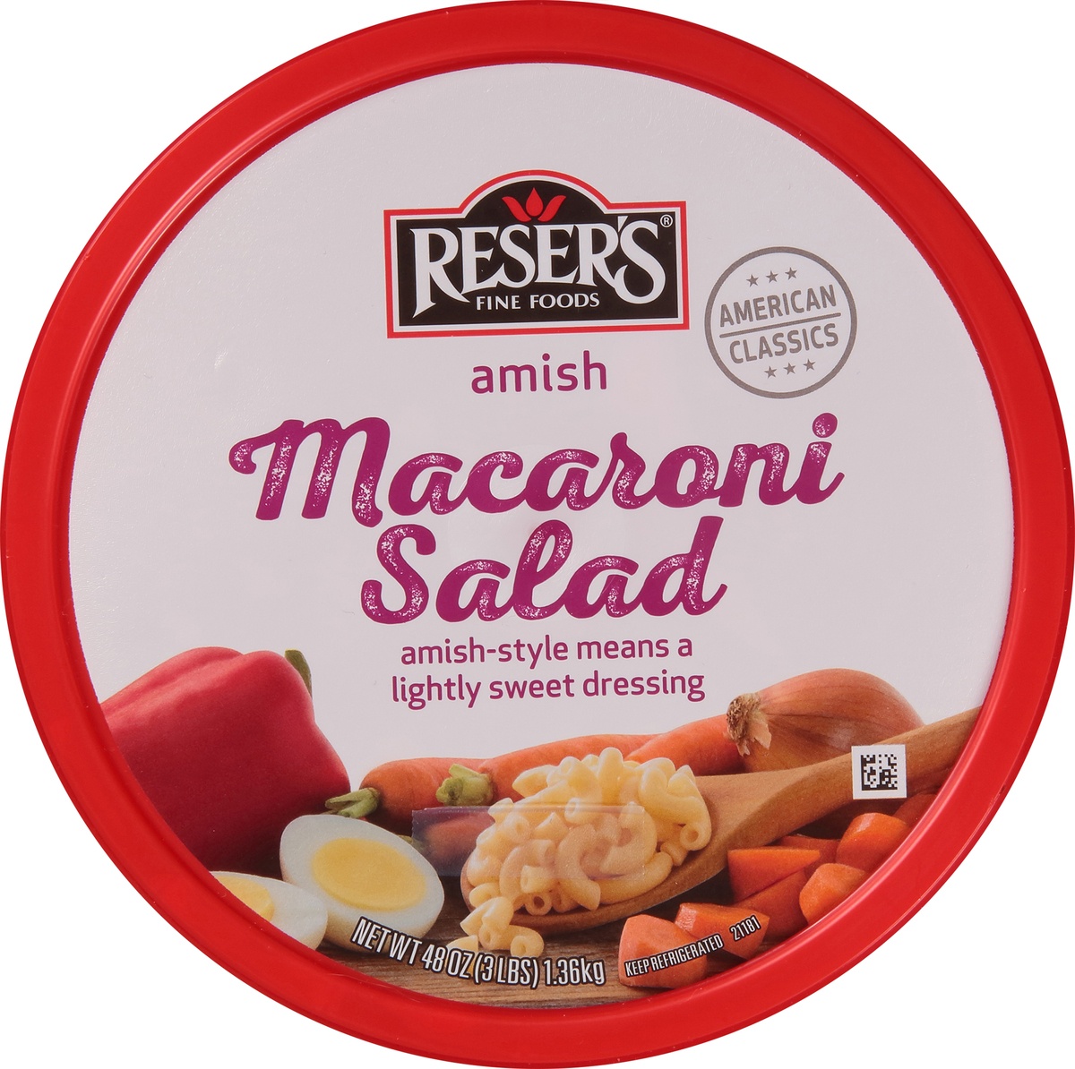 slide 4 of 8, Reser's Amsh Macaroni Salad, per lb