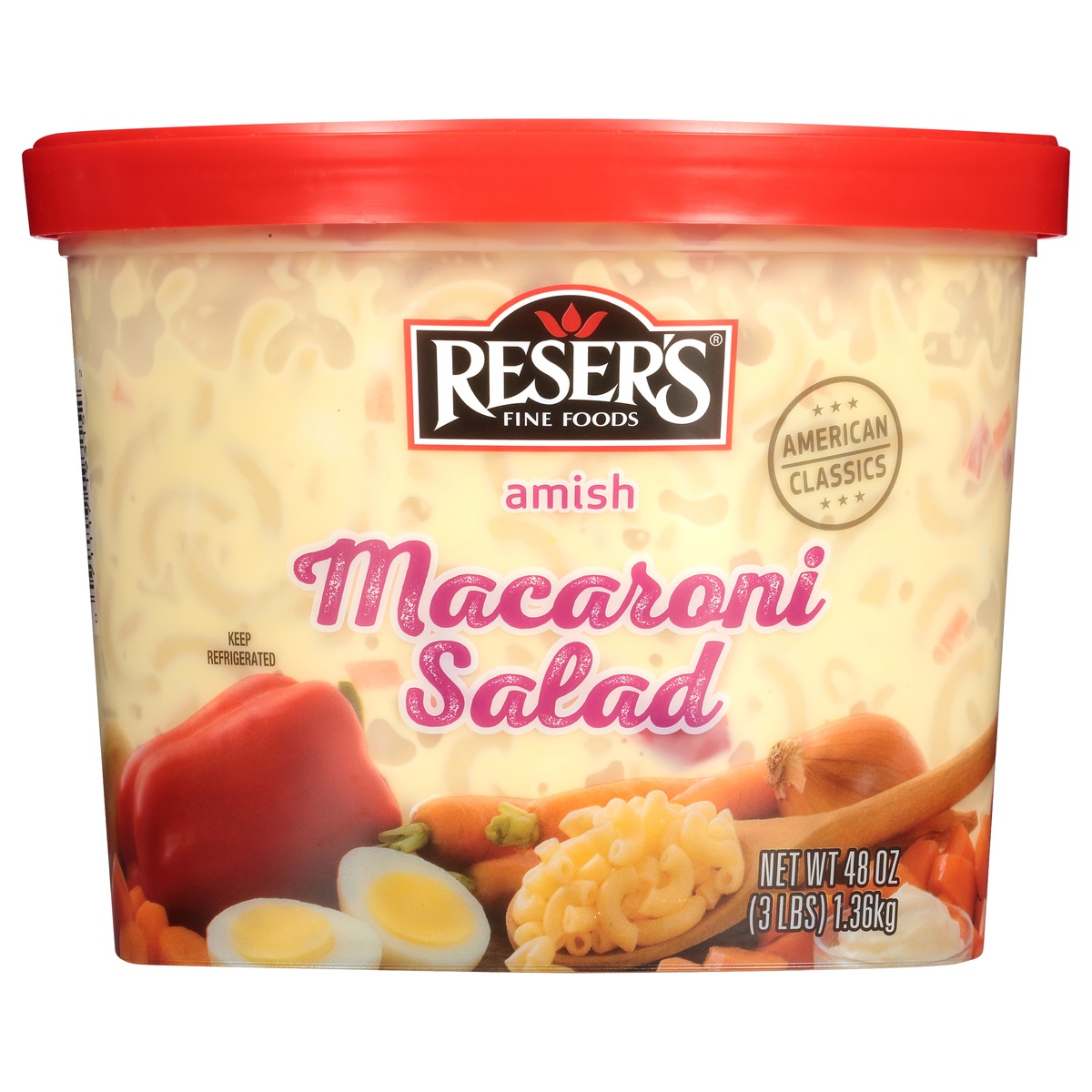 slide 1 of 8, Reser's Amsh Macaroni Salad, per lb