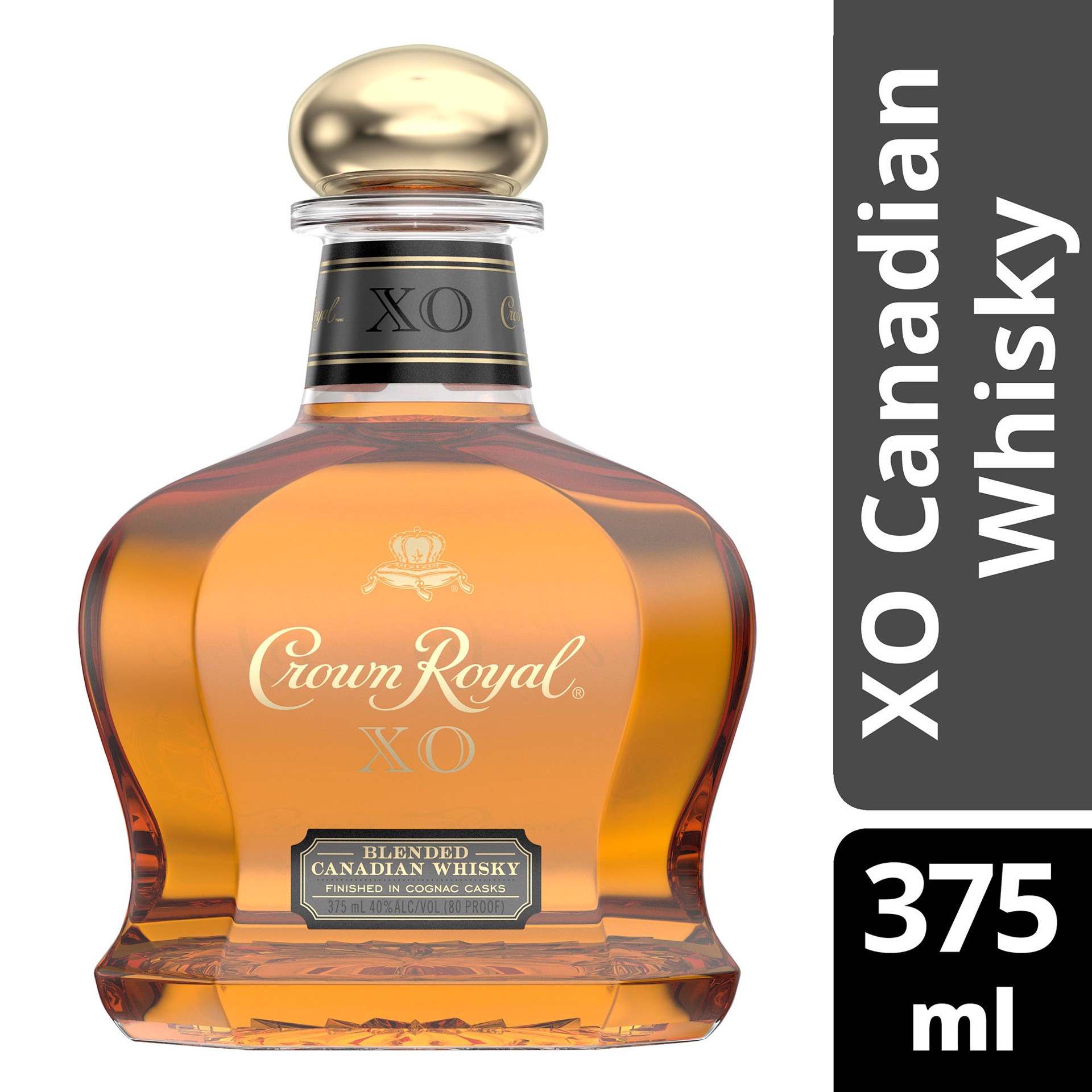 slide 3 of 5, Crown Royal XO Blended Canadian Whisky, 375 mL, 375 ml
