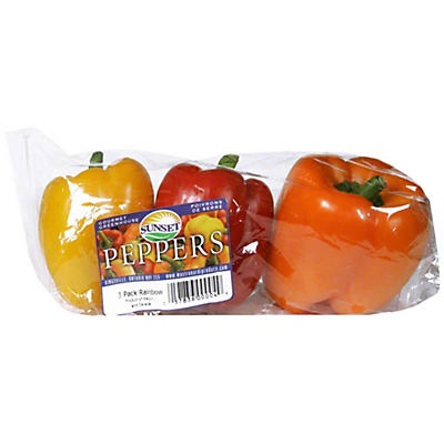 slide 1 of 1, Pure Flavor Stoplight Bell Peppers, 3 ct