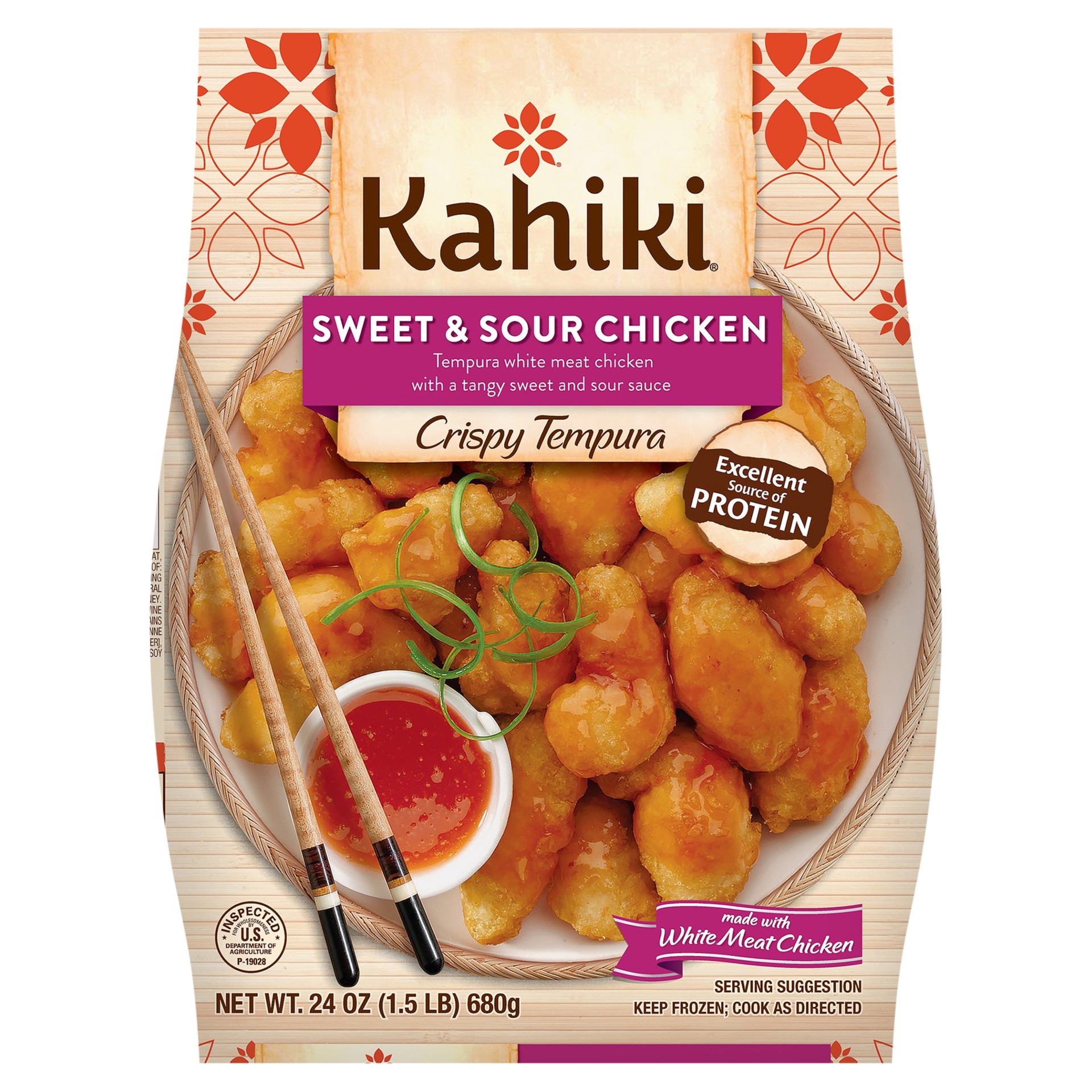 slide 1 of 2, Kahiki Sweet & Sour Chicken Crispy Tempura 24 oz, 24 oz