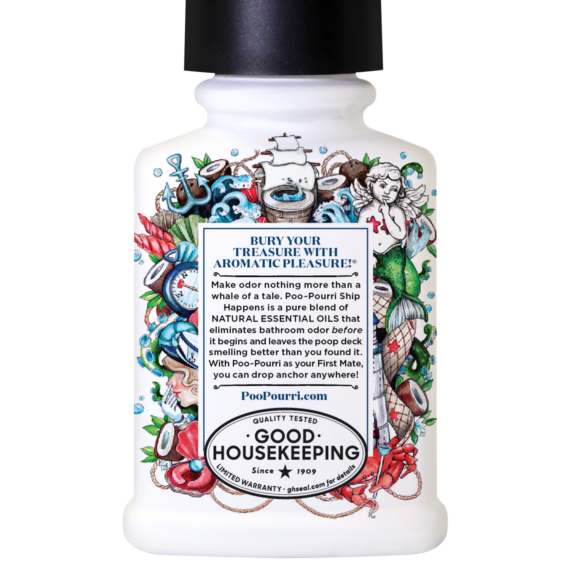 slide 4 of 5, Poo-Pourri Before-You-Go Toilet Spray, Ship Happens, 2 oz