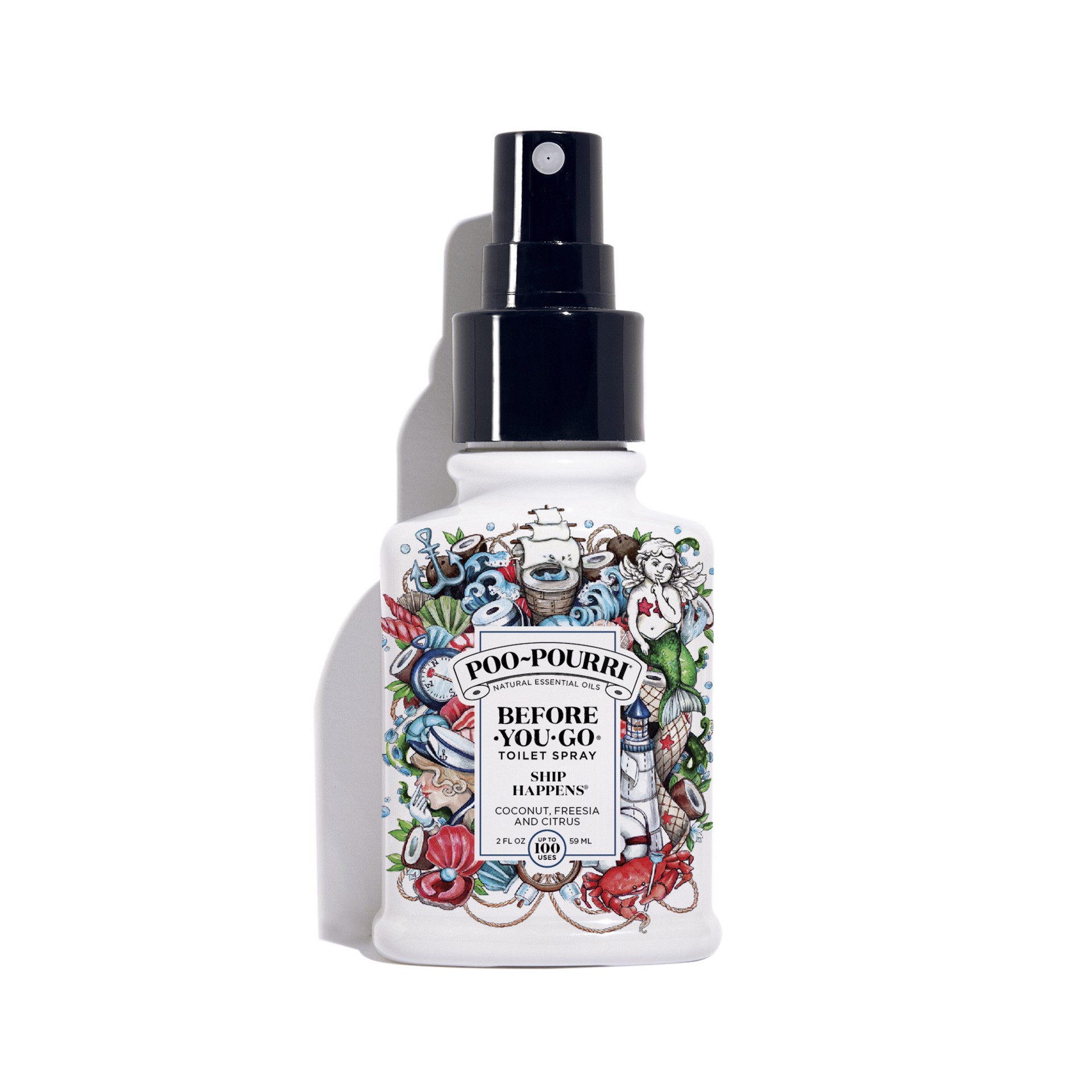 slide 1 of 5, Poo-Pourri Before-You-Go Toilet Spray, Ship Happens, 2 oz